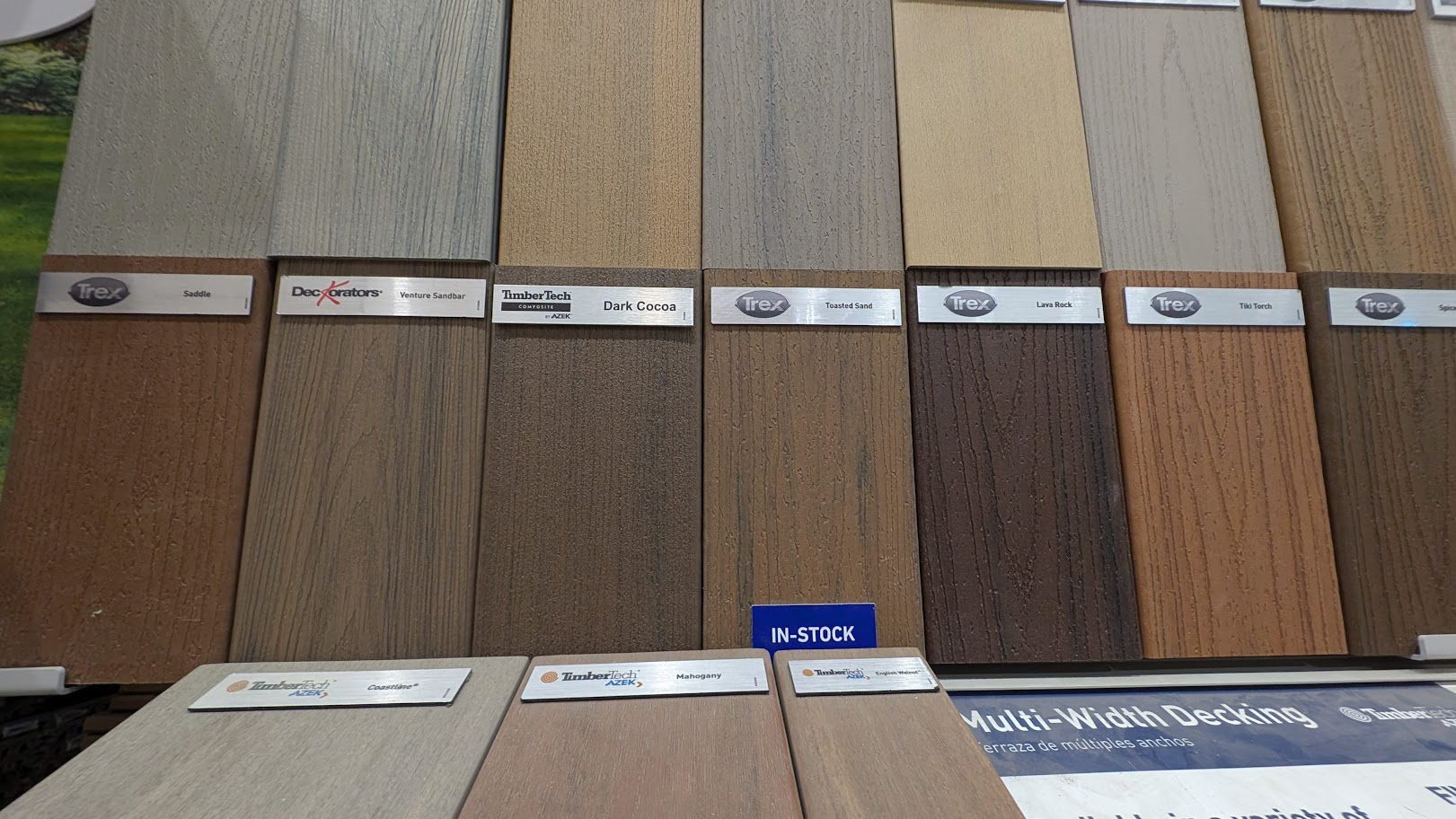 Composite decking installation