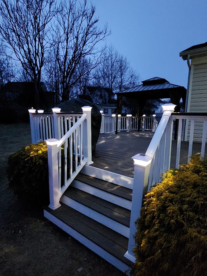 Wood deck before composite upgrade