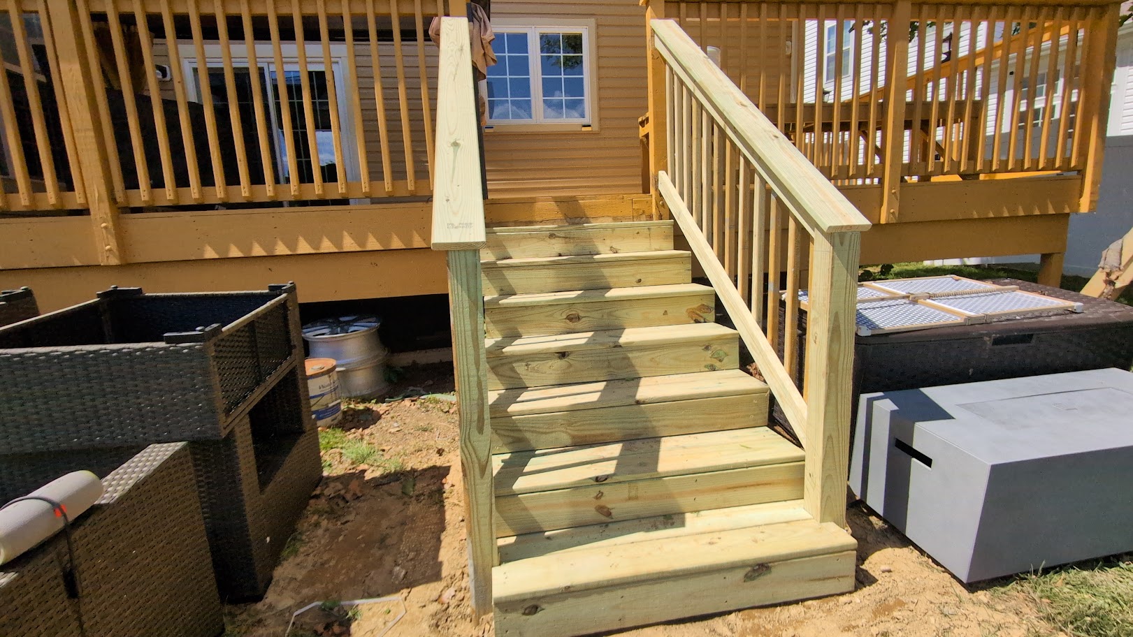 Deck steps rebuild