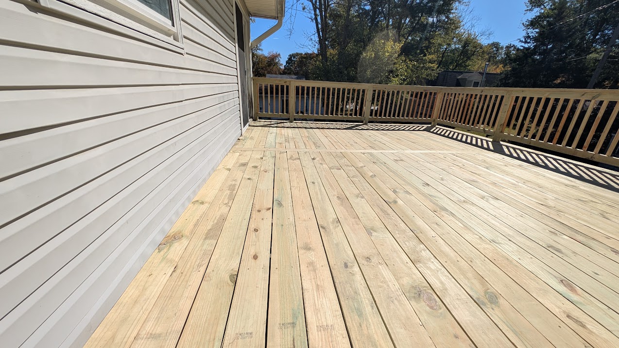 Deck after restoration