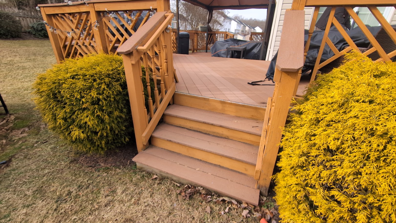 Composite deck after upgrade