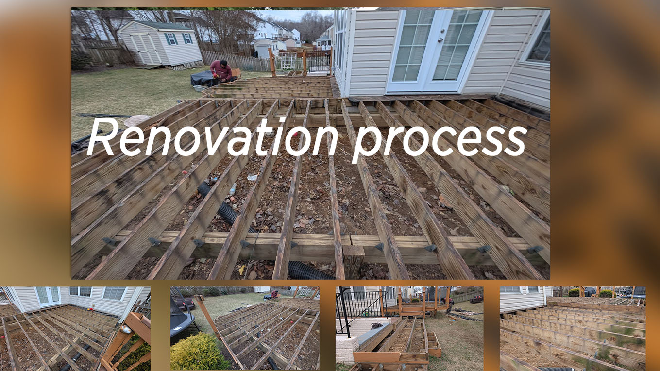 Deck renovation process