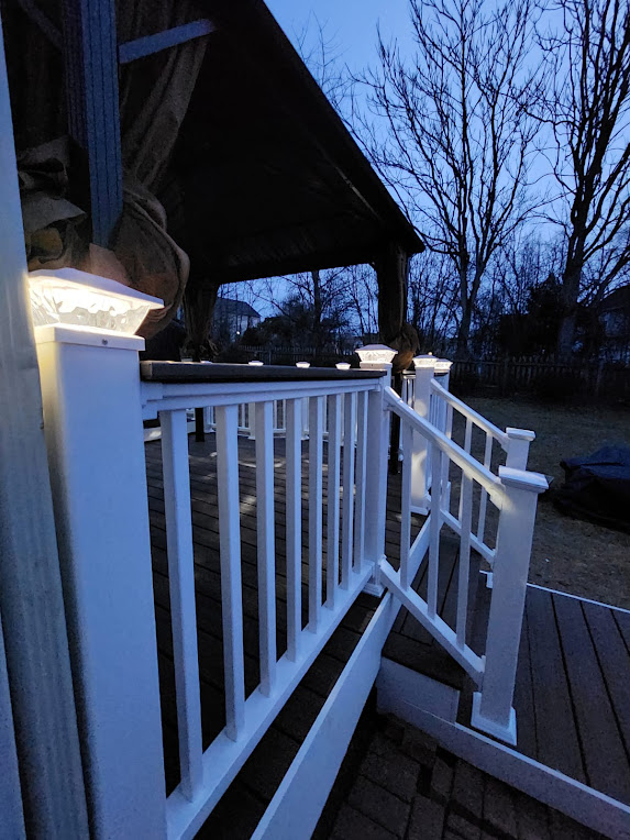 Composite deck railing system