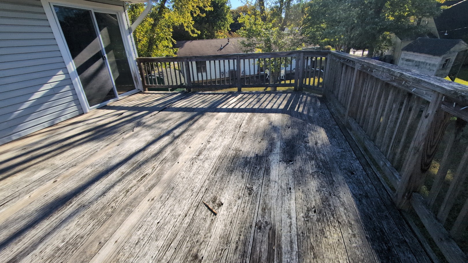 Deck before restoration