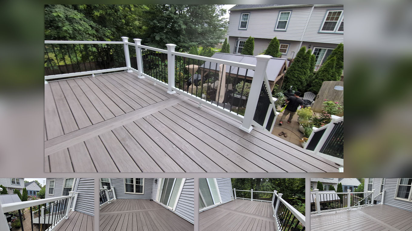 Finished composite deck