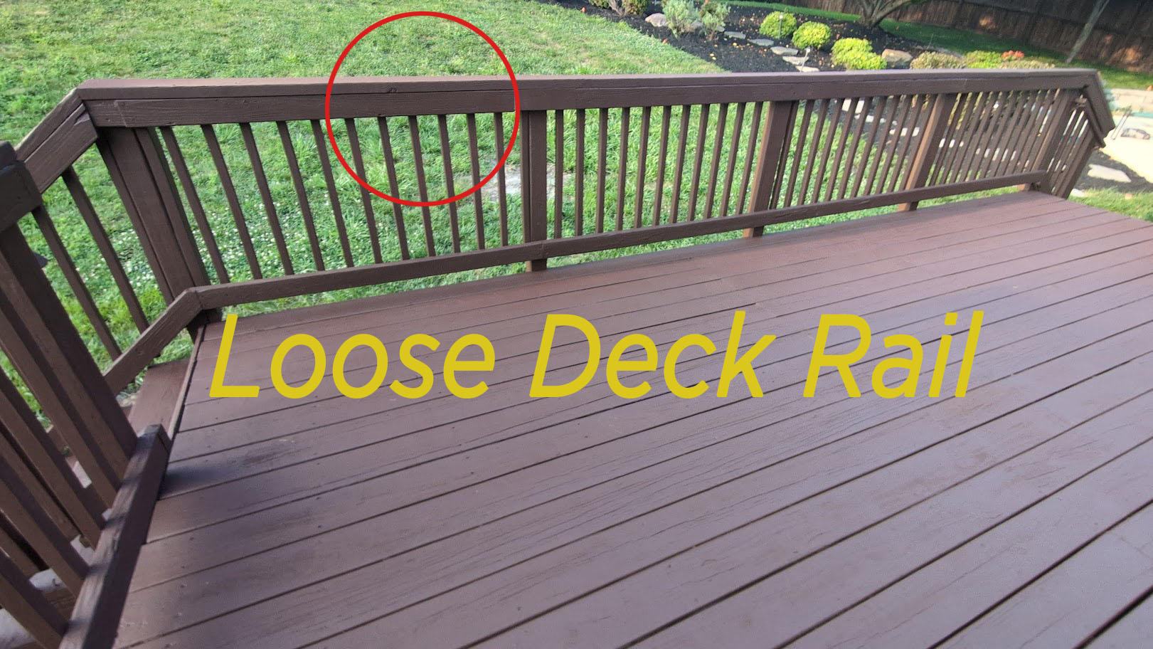 Deck railing repair