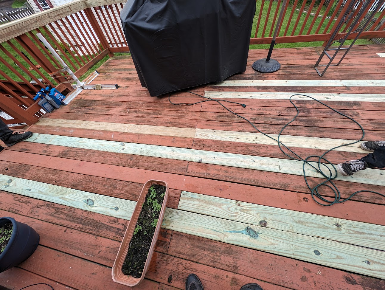 Loose deck board repair