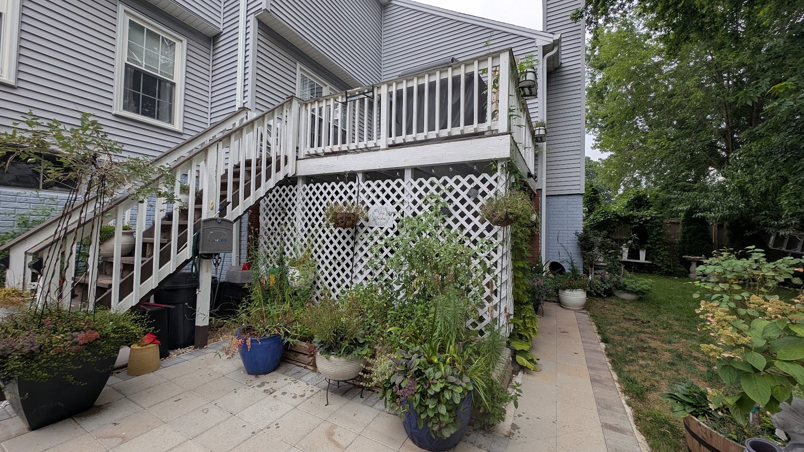 Wood deck before upgrade